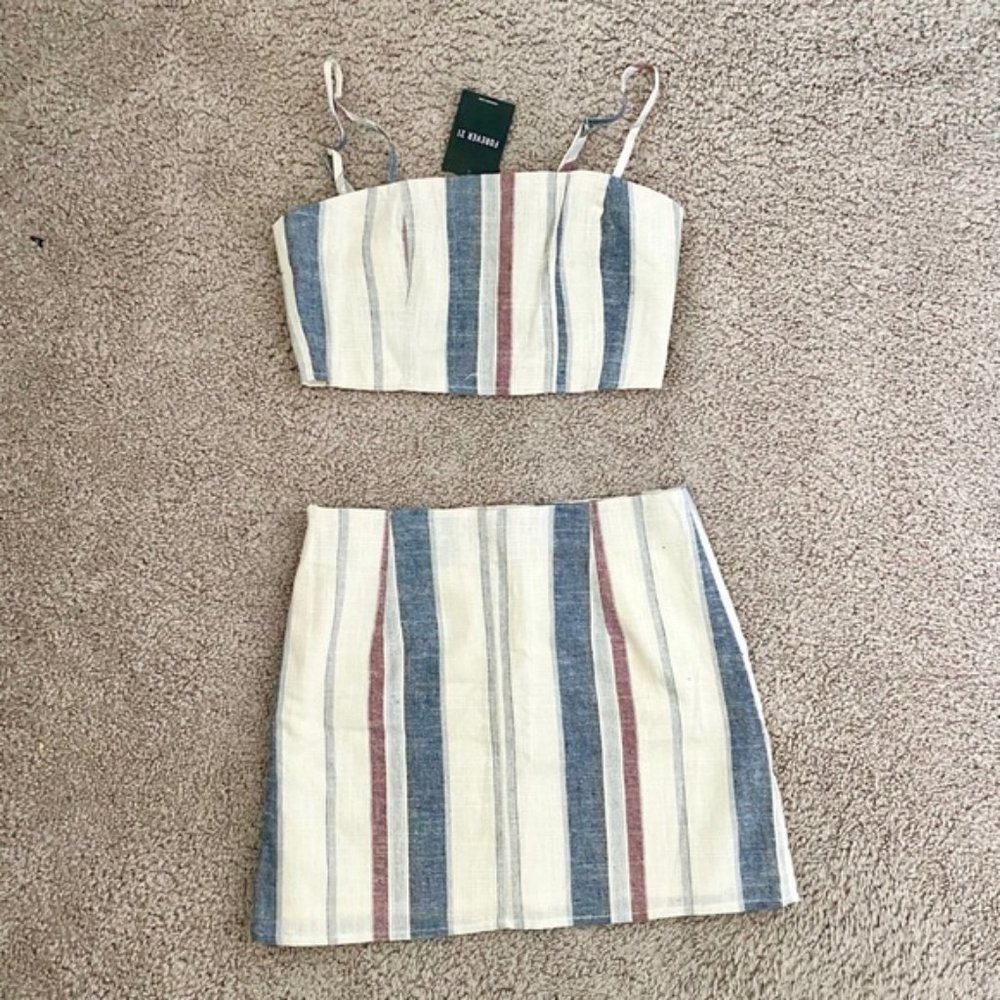 NWT Striped Matching Set